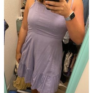 Purple sundress